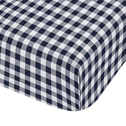 Catherine Lansfield Bamford Gingham Check Fitted Sheet - Navy