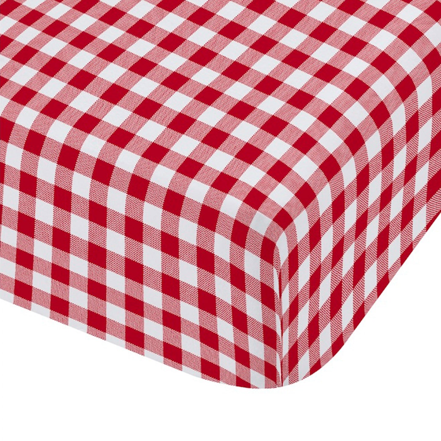 Catherine Lansfield Bamford Gingham Check Fitted Sheet - Red