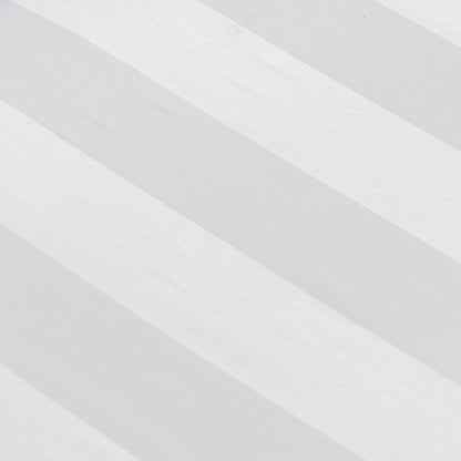 Catherine Lansfield So Soft Satin Stripe Fitted Sheet - White