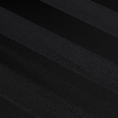 Catherine Lansfield So Soft Satin Stripe Fitted Sheet - Black