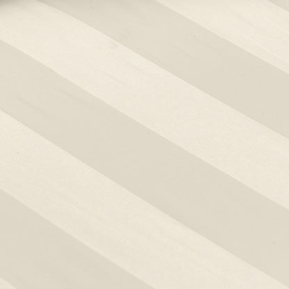 Catherine Lansfield So Soft Satin Stripe Fitted Sheet - Cream