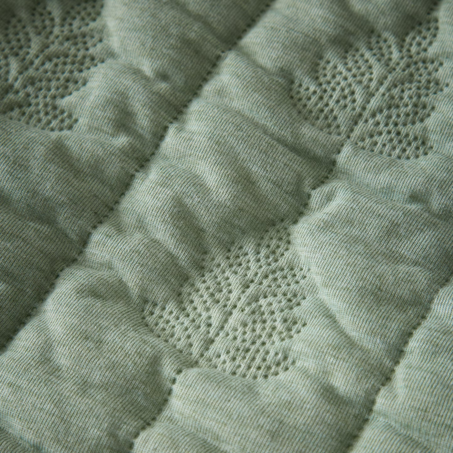 Pineapple Elephant Tamba Leaf Duvet Cover Set - Green