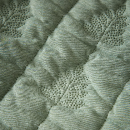 Pineapple Elephant Tamba Leaf Duvet Cover Set - Green