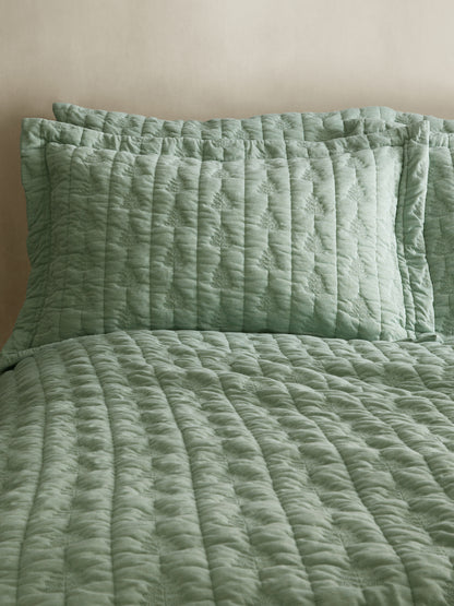 Pineapple Elephant Tamba Leaf Duvet Cover Set - Green