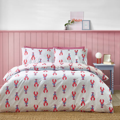 Sassy B Lobster Stripe Duvet Cover Set