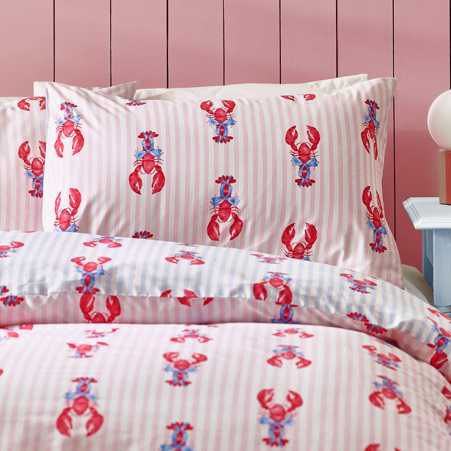Sassy B Lobster Stripe Duvet Cover Set