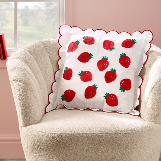 Catherine Lansfield Strawberry Filled Cushion