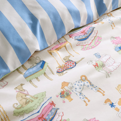 Cath Kidston Hackney Dogs Duvet Cover Set - Blue