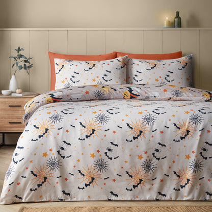 Catherine Lansfield Halloween Gonks Duvet Cover Set - Natural
