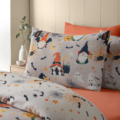 Catherine Lansfield Halloween Gonks Duvet Cover Set - Natural