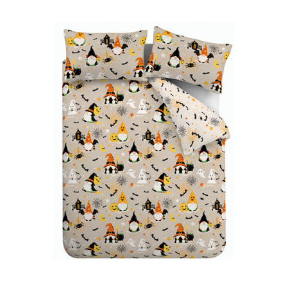 Catherine Lansfield Halloween Gonks Duvet Cover Set - Natural