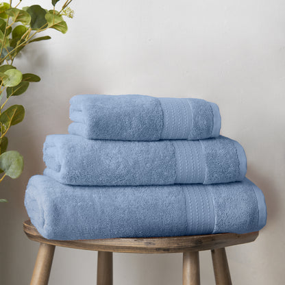 Bianca Supima Cotton Bath Towels - Blue
