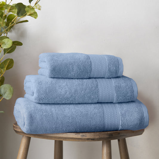 Bianca Supima Cotton Bath Towels - Blue