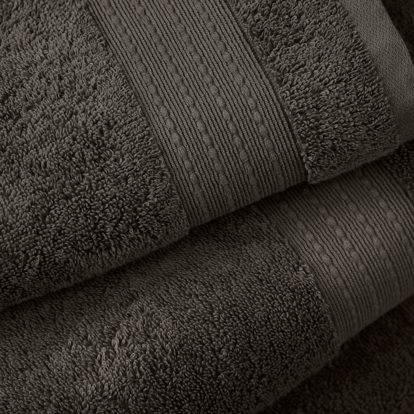 Bianca Supima Cotton Bath Towels - Charcoal