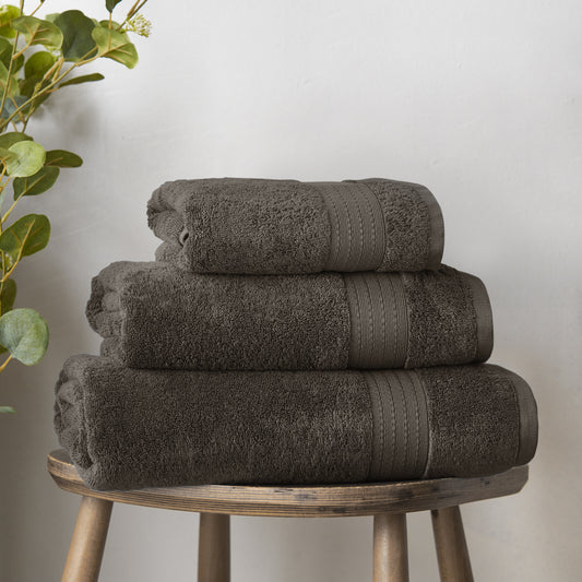 Bianca Supima Cotton Bath Towels - Charcoal