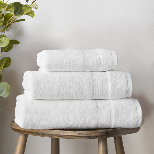Bianca Supima Cotton Bath Towels - White