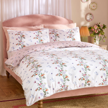 Cath Kidston Flutter Floral Duvet Cover Set - Pink