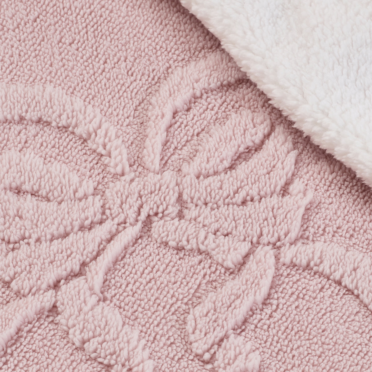 Catherine Lansfield Carved Bow Throw - Pink