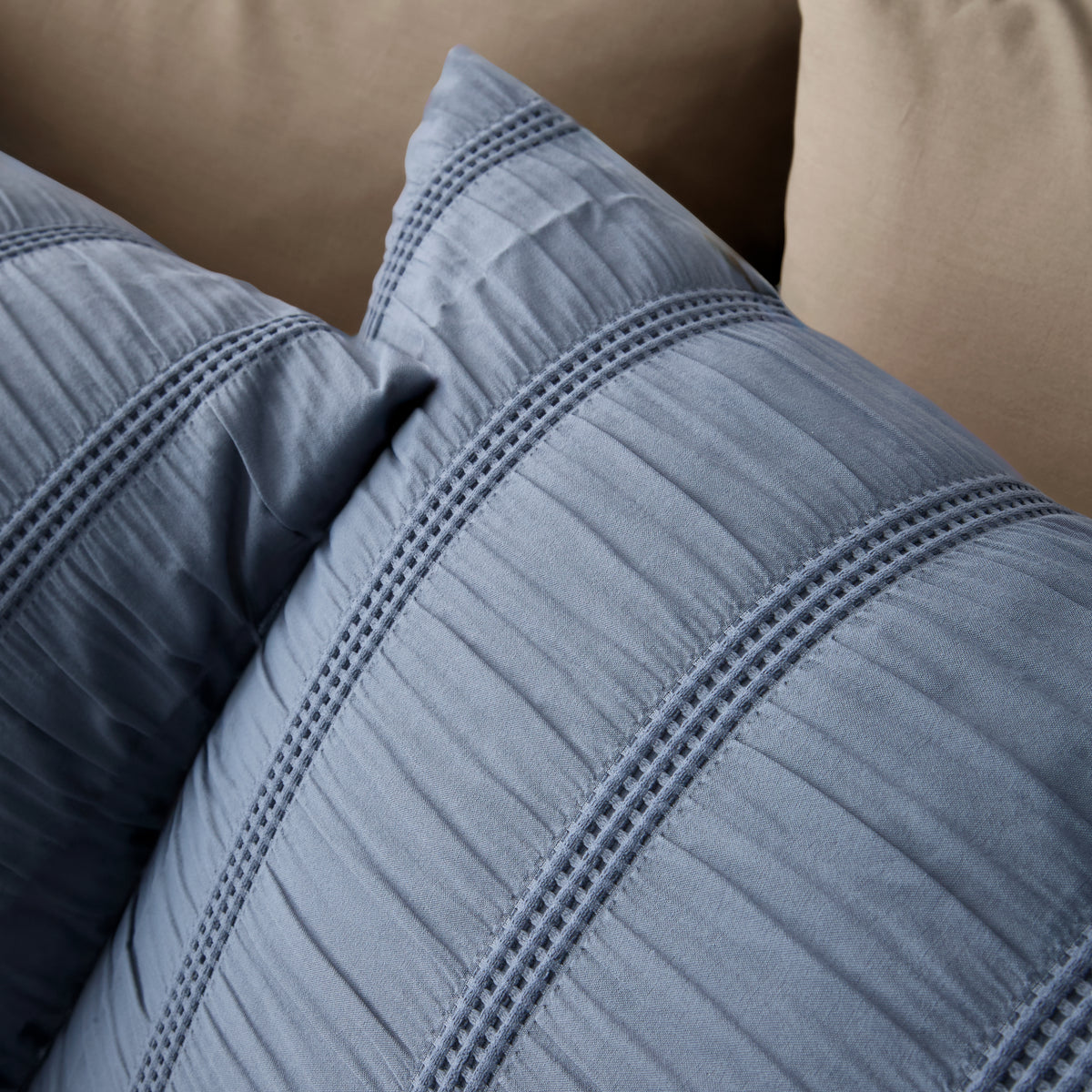 Pineapple Elephant Waffle Seersucker Duvet Cover Set - Blue