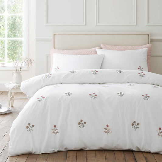 Bianca Adeline Floral Duvet Cover Set - White
