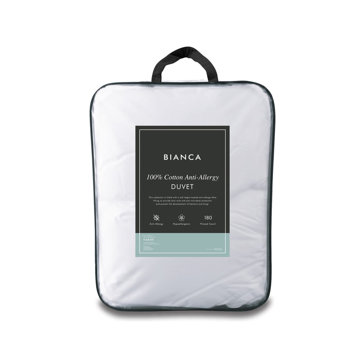 Bianca 100% Cotton Anti-Allergy Duvet 10.5 Tog
