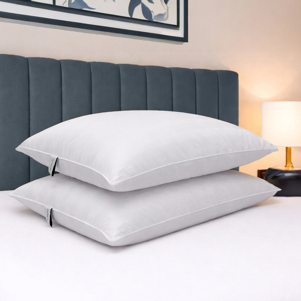 Bianca Premium 100% Cotton Pillows (Pair)