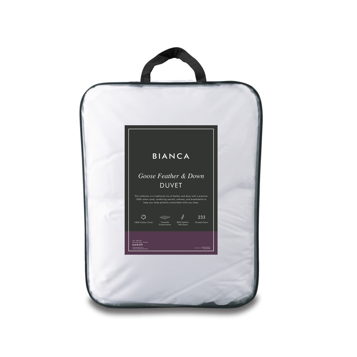 Bianca Goose Feather & Down Duvet 10.5 Tog
