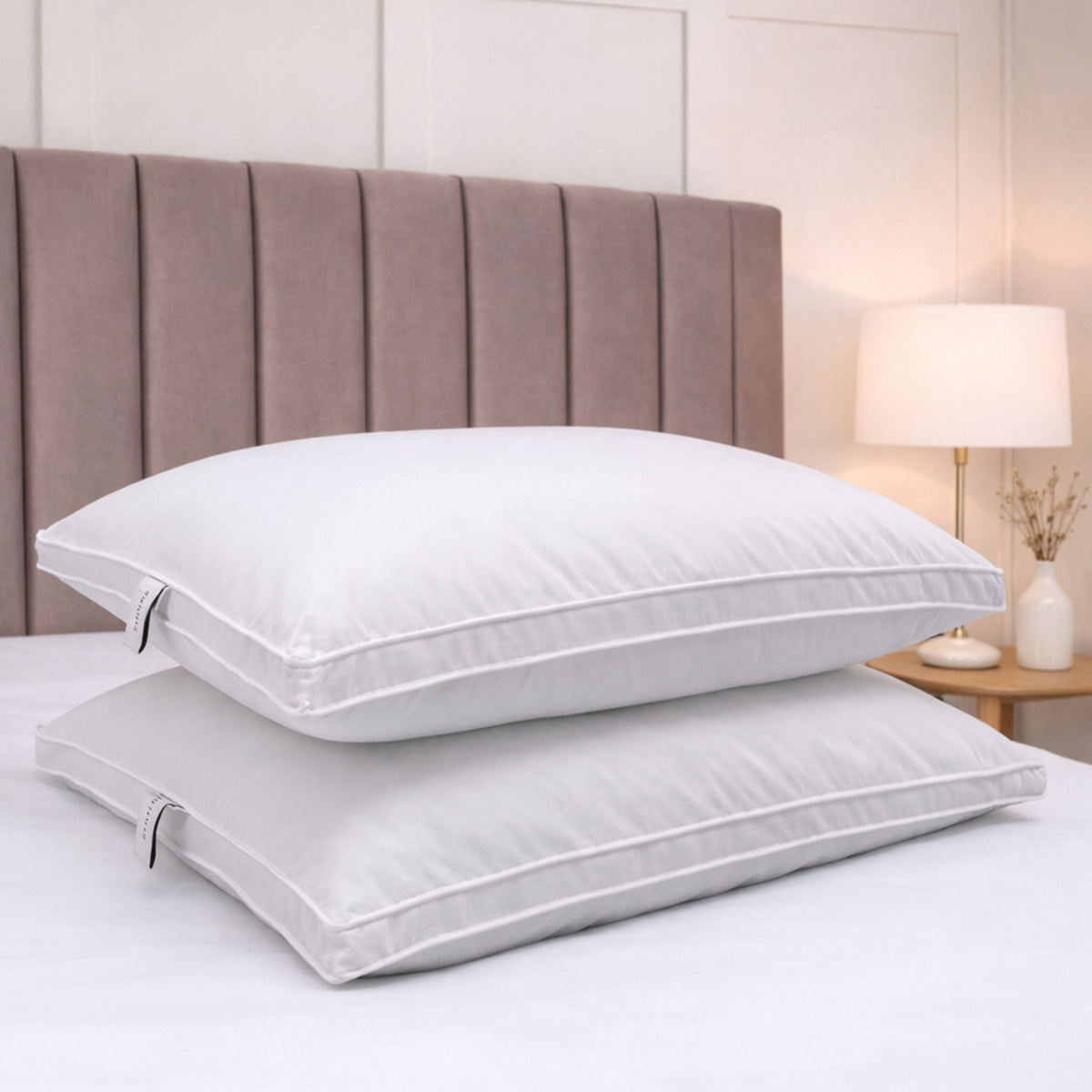 Bianca Goose Feather & Down Pillows (Pair)