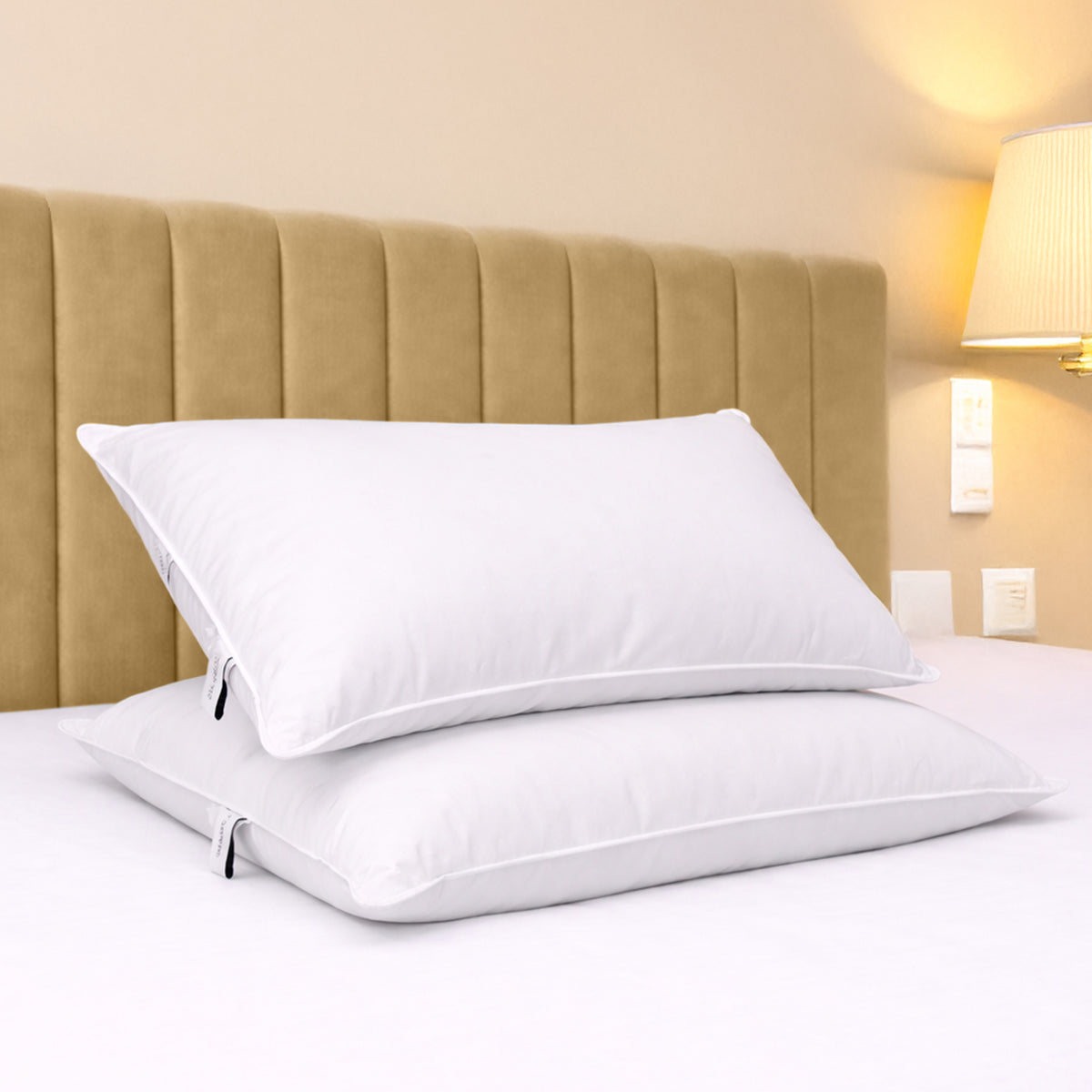 Bianca Luxury Goose Down Pillows (Pair)