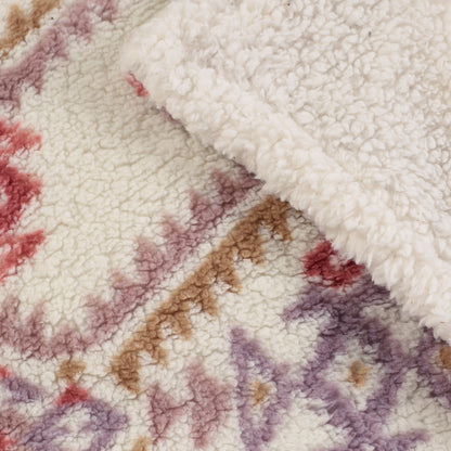 Catherine Lansfield Navajo Fleece Throw - Natural