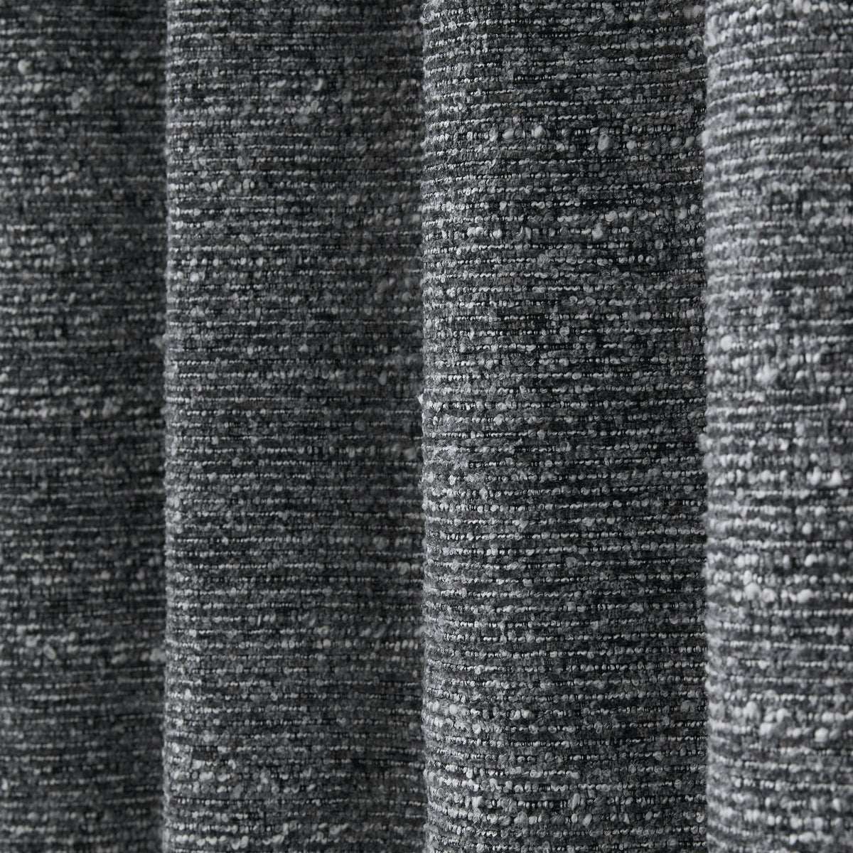 Catherine Lansfield Chunky Boucle Eyelet Curtains - Charcoal