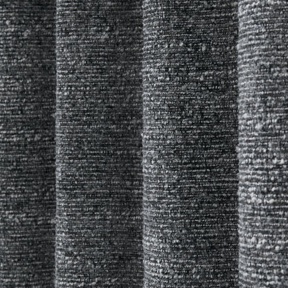 Catherine Lansfield Chunky Boucle Eyelet Curtains - Charcoal