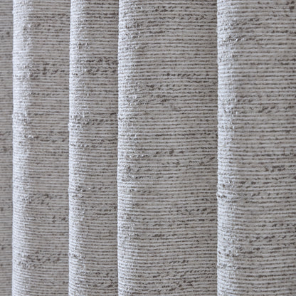 Catherine Lansfield Chunky Boucle Eyelet Curtains - Cream