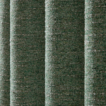 Catherine Lansfield Chunky Boucle Eyelet Curtains - Green