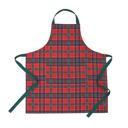 Catherine Lansfield Christmas Tartan Check Apron - Red/Green