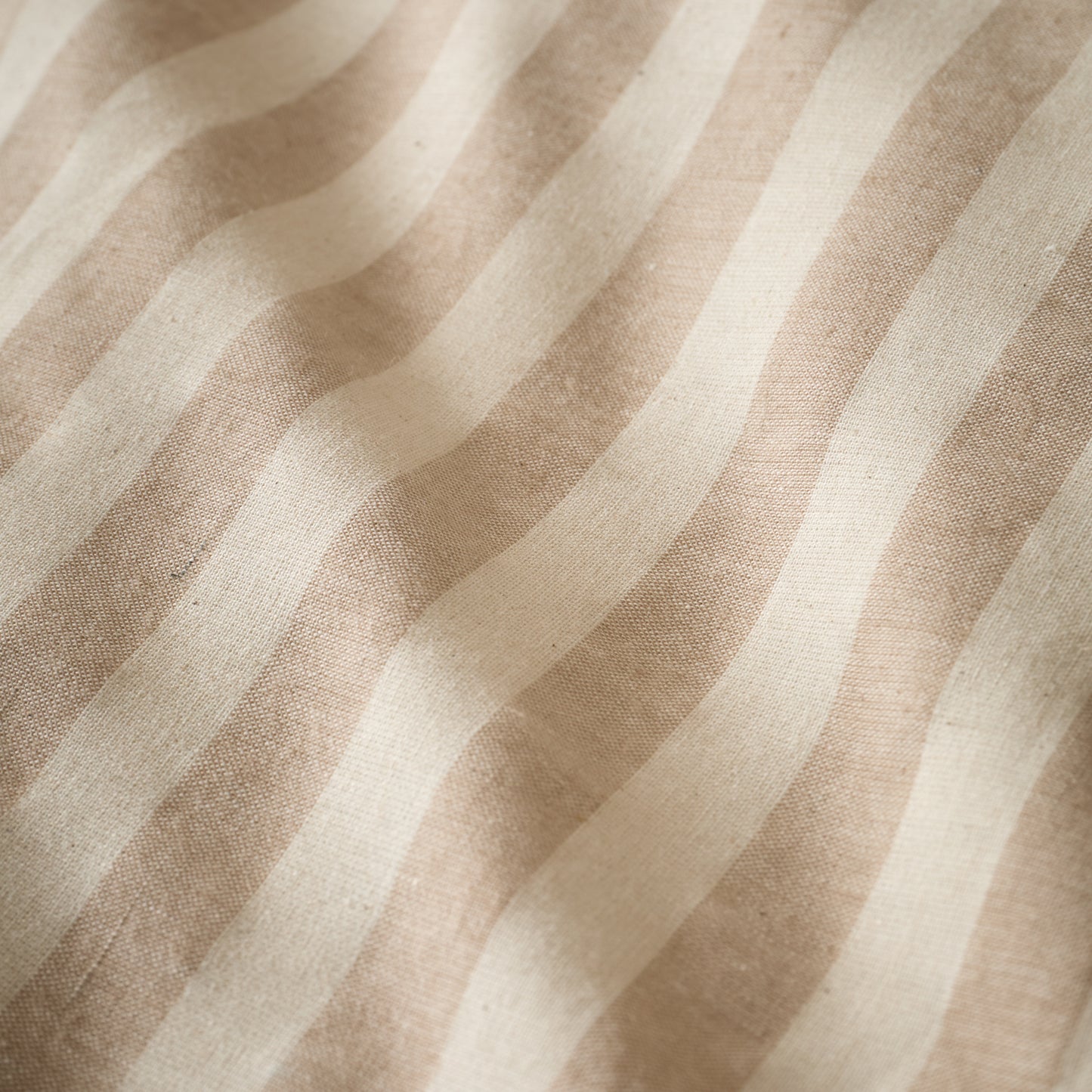 Pineapple Elephant Cotton Rich Woven Stripe Duvet Cover Set - Natural