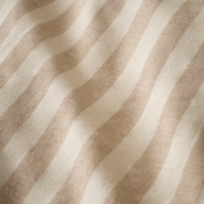 Pineapple Elephant Cotton Rich Woven Stripe Duvet Cover Set - Natural