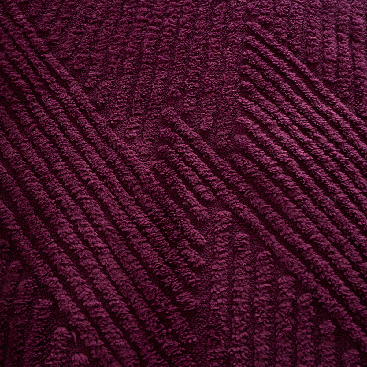 Catherine Lansfield Super Thermal Throw Bedspread - Plum