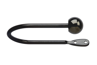 Neo Ball Metal Curtain Holdbacks (Pair) - Black Nickel