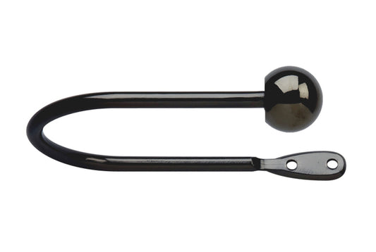 Neo Ball Metal Curtain Holdbacks (Pair) - Black Nickel