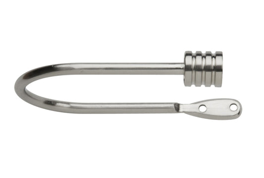 Neo Stud Metal Curtain Holdbacks (Pair) - Stainless Steel