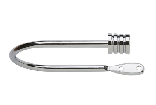 Neo Stud Metal Curtain Holdbacks (Pair) - Chrome