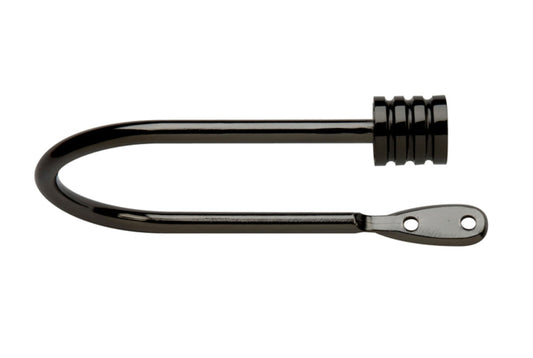 Neo Stud Metal Curtain Holdbacks (Pair) - Black Nickel