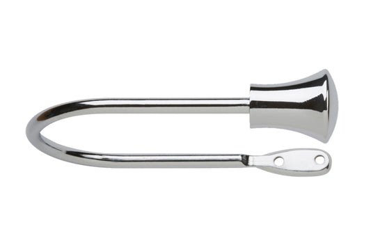Neo Trumpet Metal Curtain Holdbacks (Pair) - Chrome