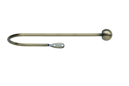 Neo Ball Large Metal Curtain Holdbacks (Pair) - Spun Brass