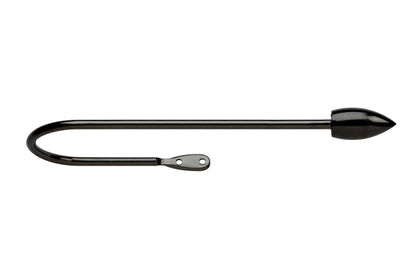 Neo Bullet Large Metal Curtain Holdbacks (Pair) - Black Nickel
