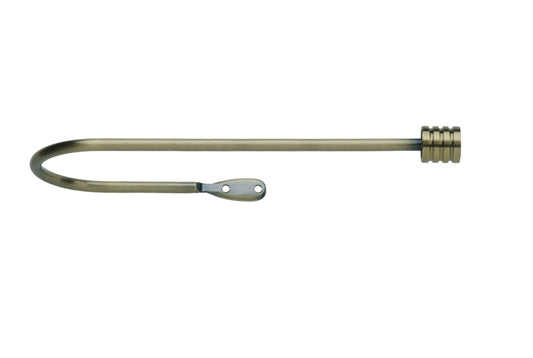 Neo Stud Large Metal Curtain Holdbacks (Pair) - Spun Brass