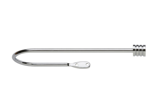 Neo Stud Large Metal Curtain Holdbacks (Pair) - Chrome