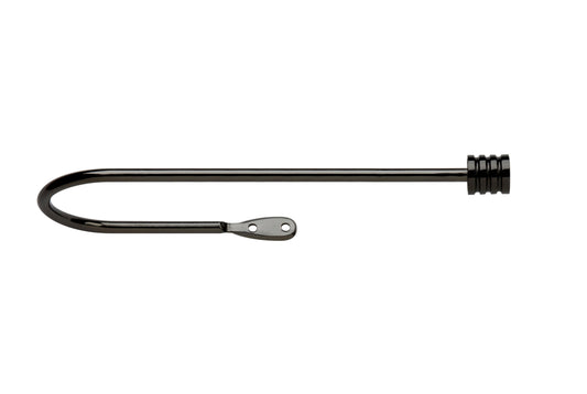 Neo Stud Large Metal Curtain Holdbacks (Pair) - Black Nickel