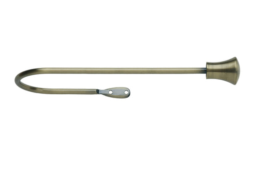 Neo Trumpet Large Metal Curtain Holdbacks (Pair) - Spun Brass